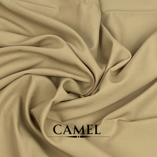 Rehmdin Four Season Wash N Wear Suit (Camel Colour)